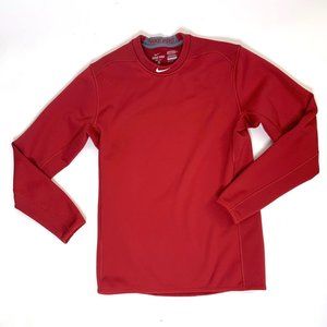 Nike Size M Red Dri-Fit Fitted Sweatshirt